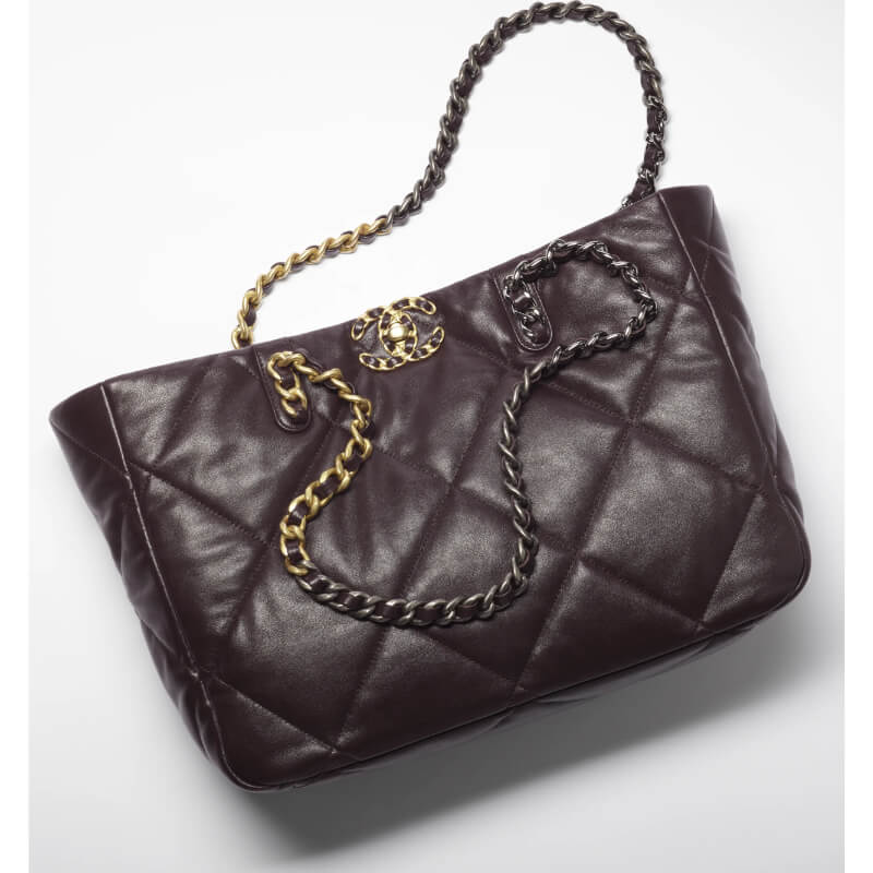 Chanel CHANEL 19 Shopping Bag in Shiny Lambskin