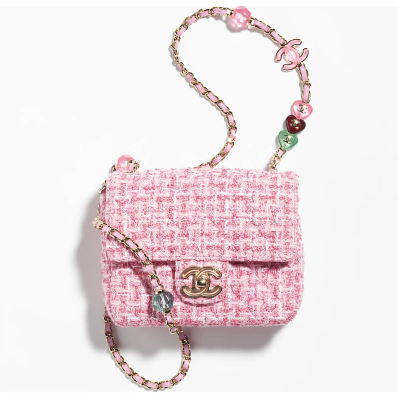 Chanel Mini Flap Bag in Tweed, Resin