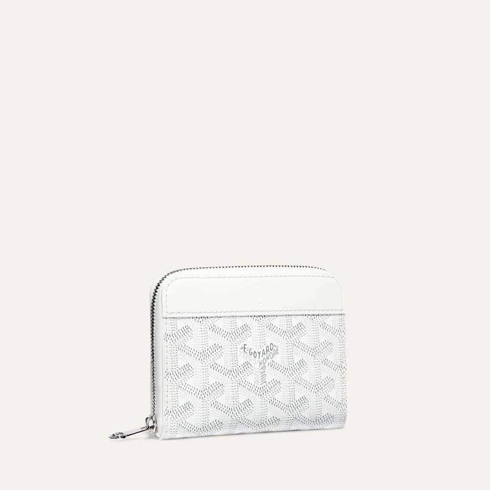 Goyard Goyardine White Matignon Wallet GM Palladium Hardware – Madison  Avenue Couture