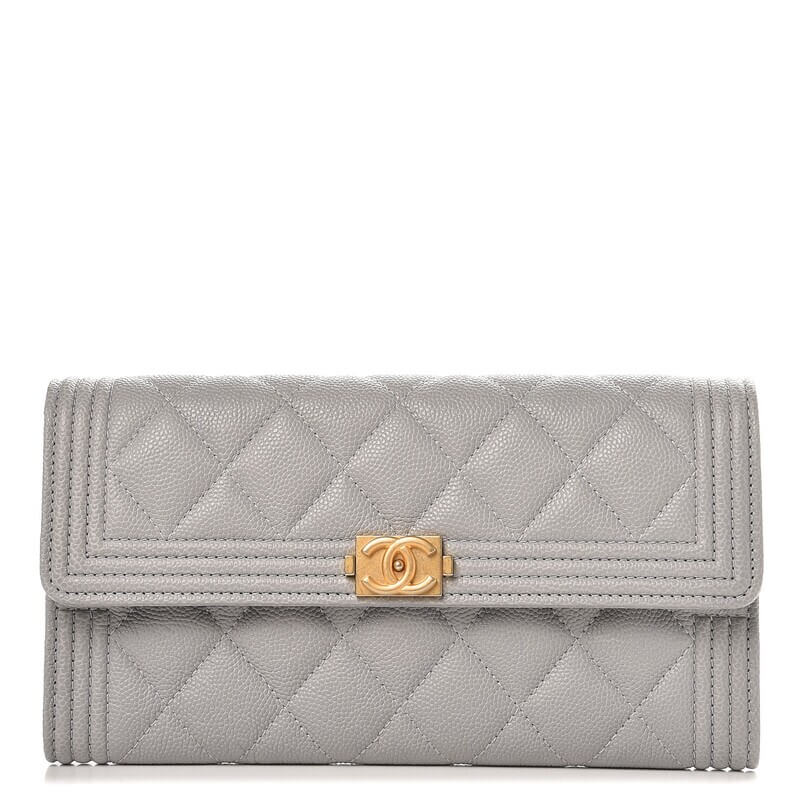 Chanel boy long wallet