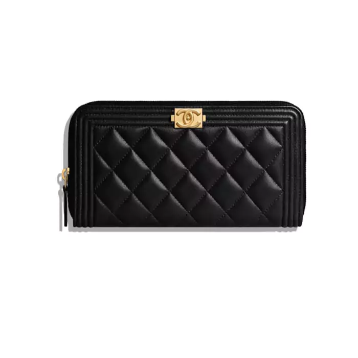 chanel boy zipped wallet prices 2 1