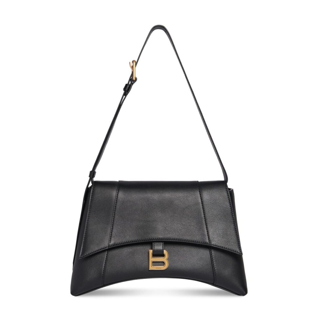 Balenciaga Downtown Medium Bag in Smooth Calfskin black