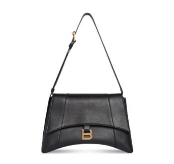 Balenciaga Downtown Medium Bag in Smooth Calfskin black