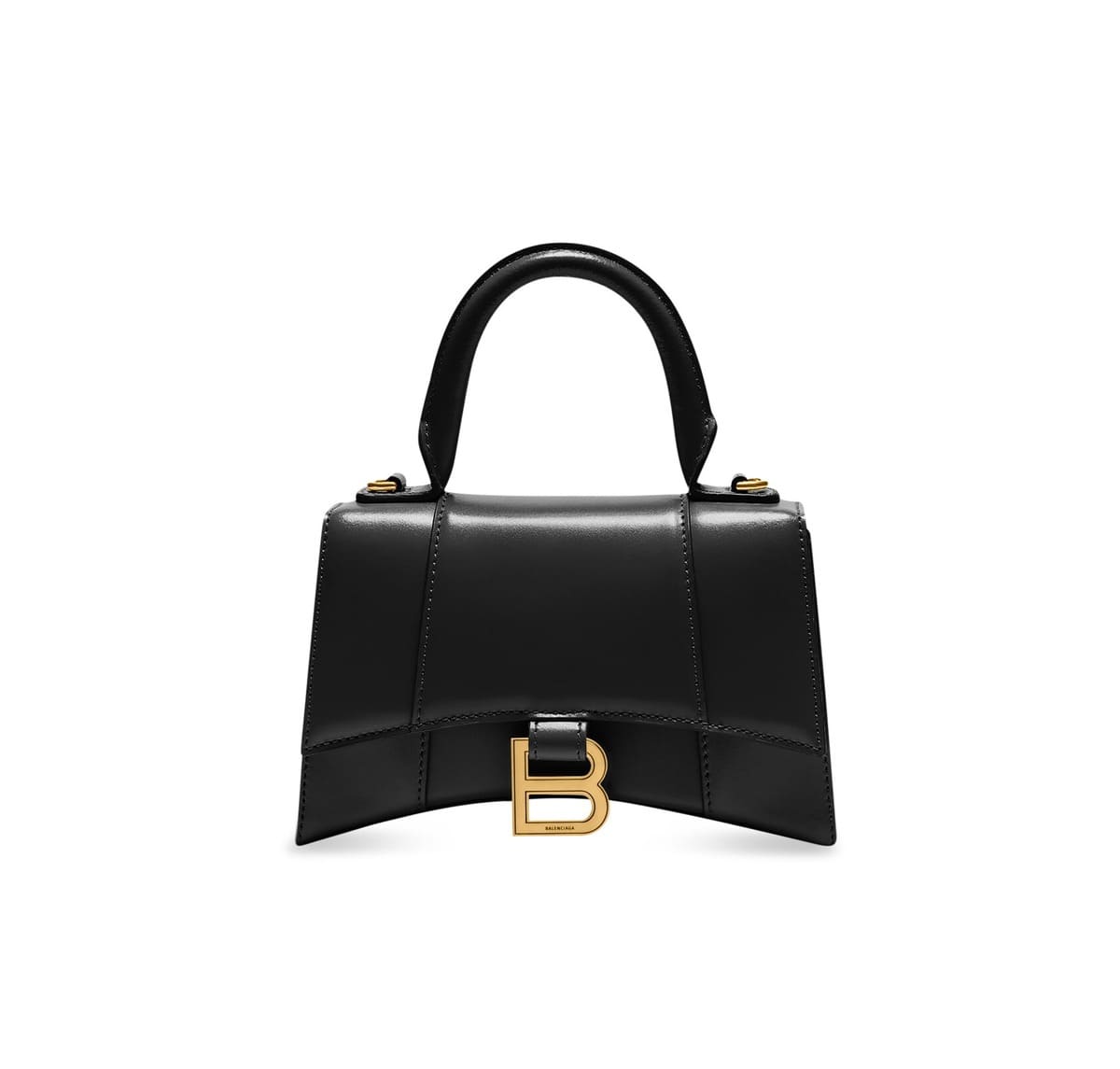 Balenciaga Hourglass XS Bag in Box Calfkin Black