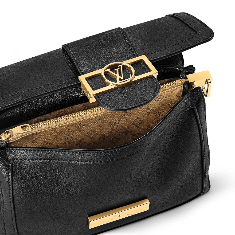 Louis Vuitton Dauphine Soft MM Bag in Calfskin Interior pockets 2