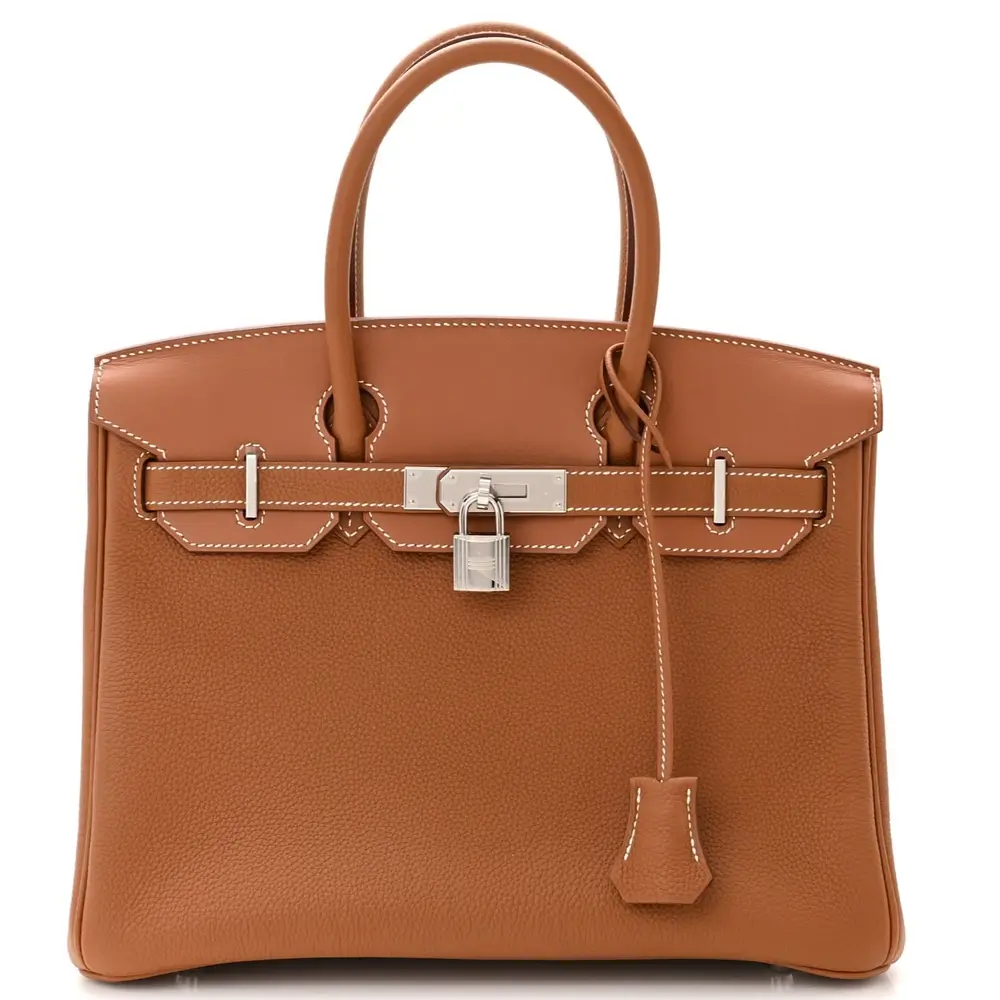 Hermes 3 En 1 Birkin 30 Bag in Togo Swift Canvas Gold