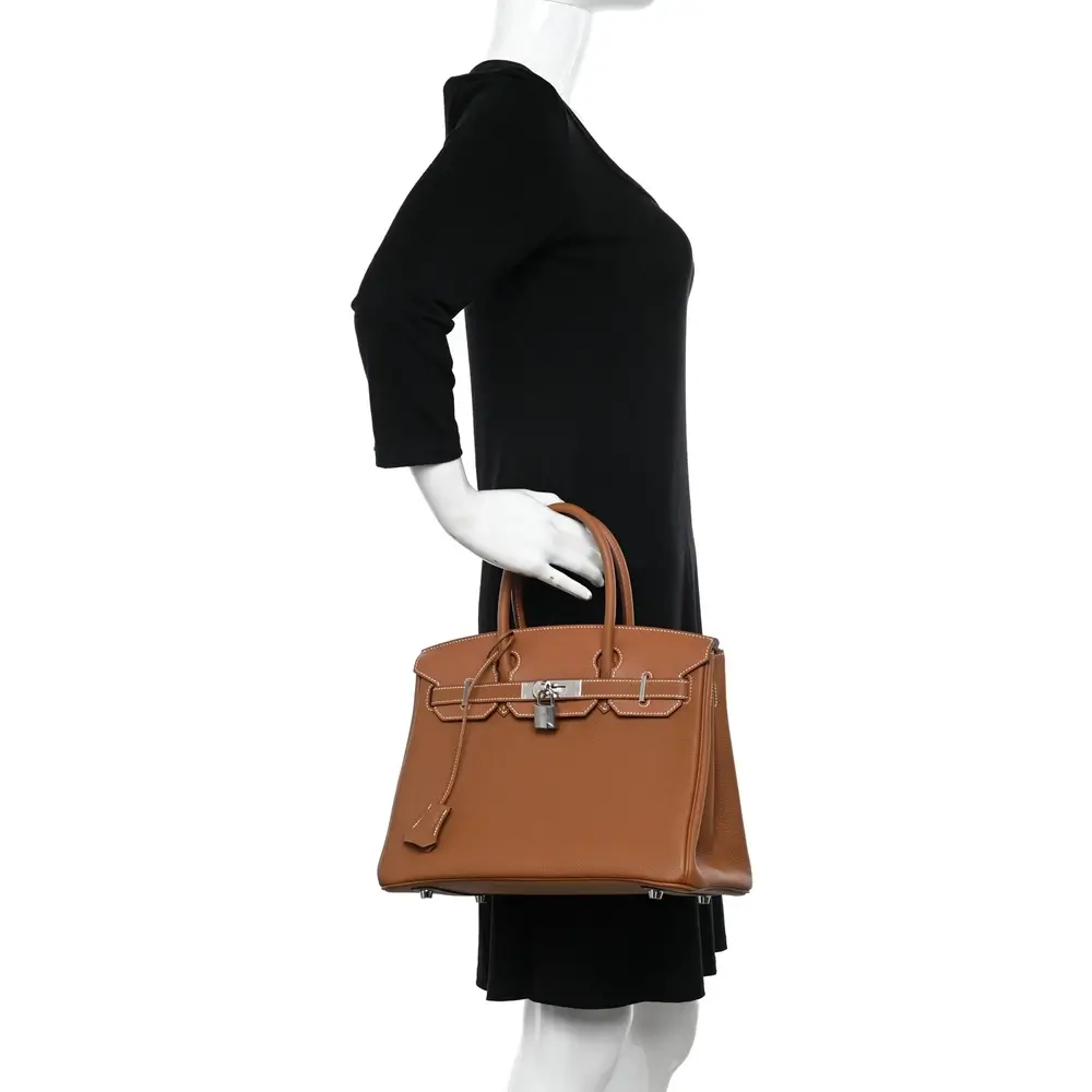 Hermes 3 En 1 Birkin 30 Bag in Togo Swift Canvas Model short 2