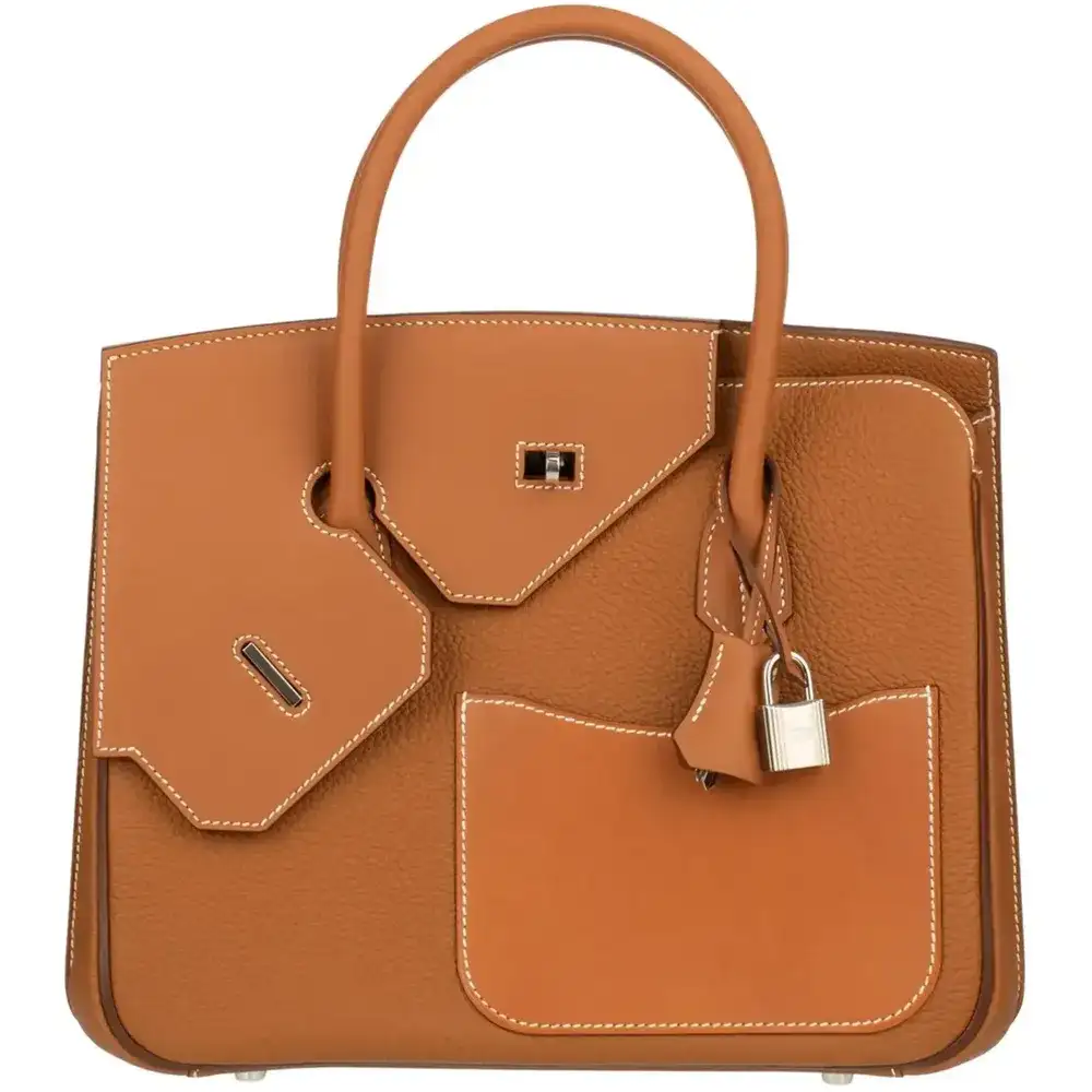 Hermes Bir in En Desordre 30 Bag in Togo Swift Gold