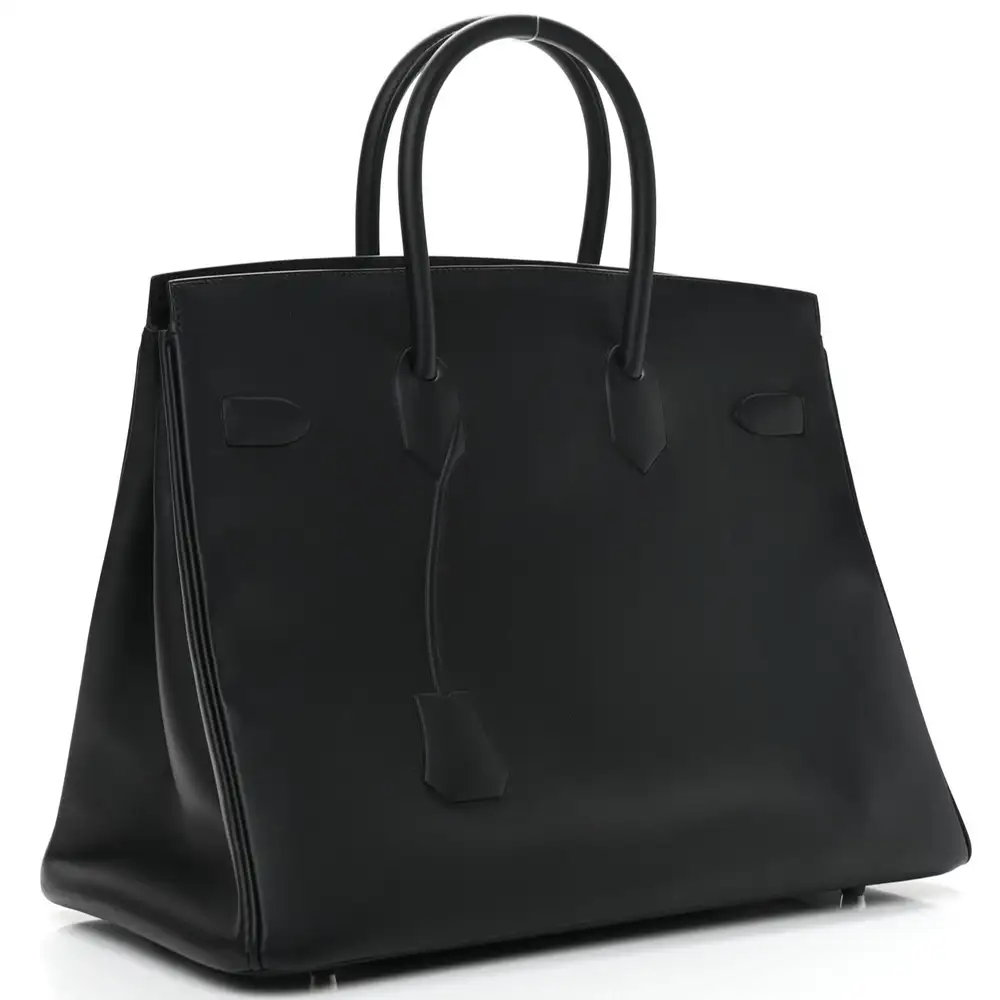 Hermes Birkin Shadow 35 Bag in Swift Interior pockets 2
