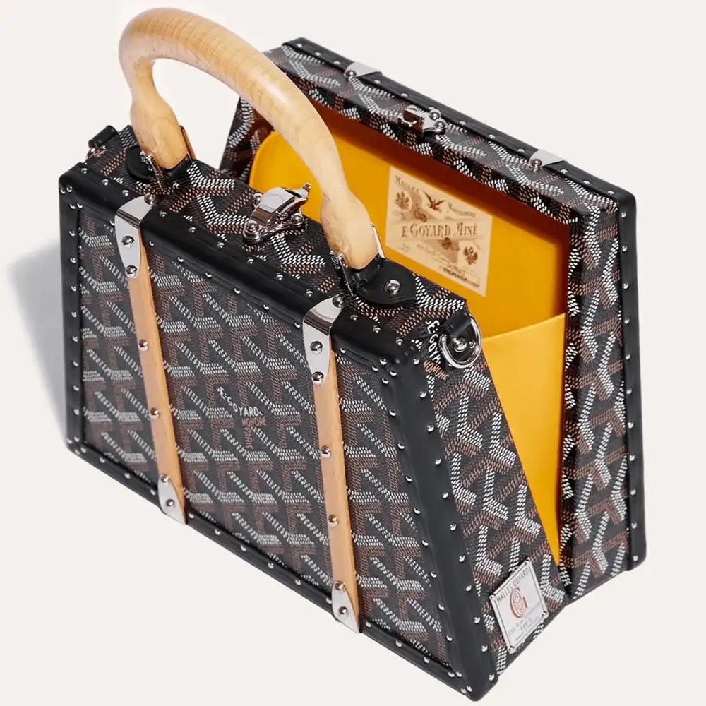 Goyard Saigon Mini Trunk Bag Interior pockets