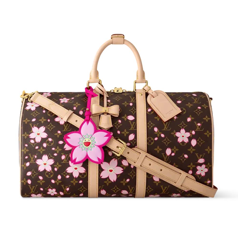 LV x TM Keepall Bandoulière 45 Cherry Blossom