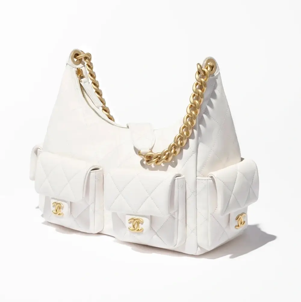 Chanel maxi hobo bag shiny lambskin gold tone metal AS5302B1879110601 #2