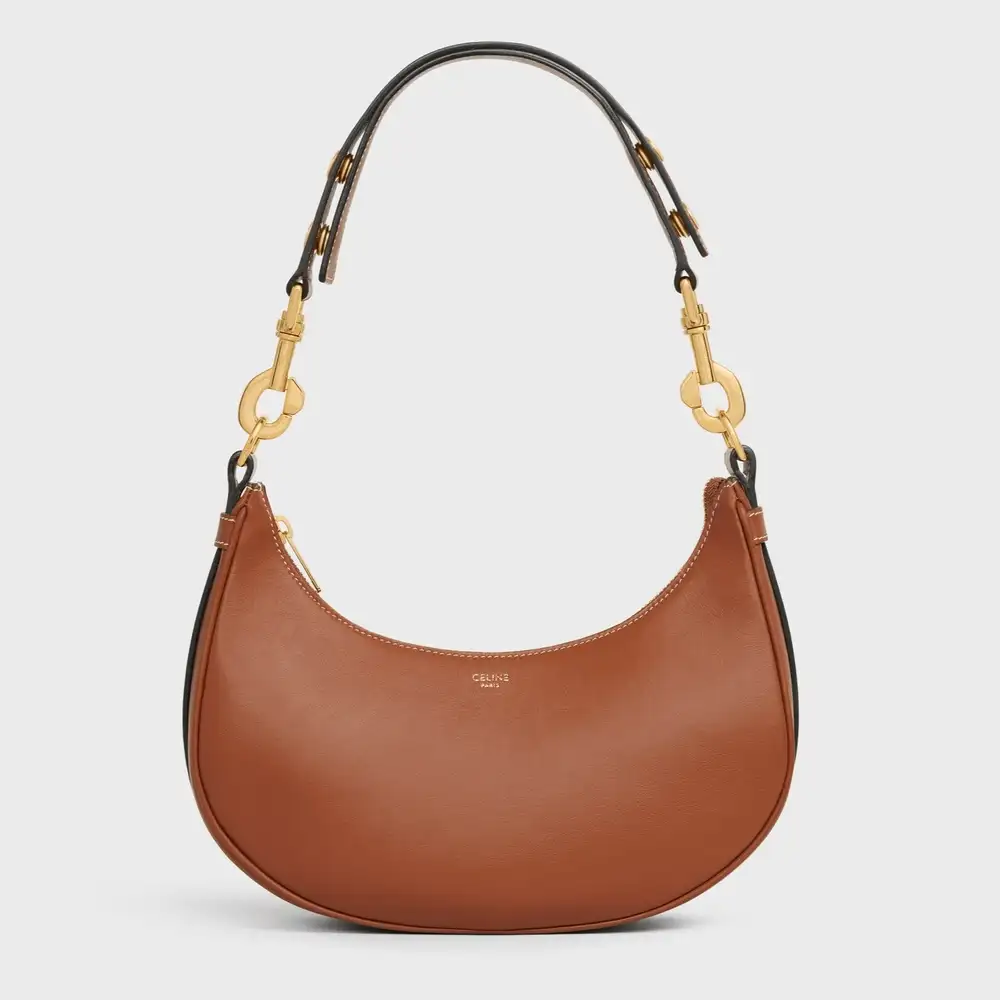 Celine Medium Ava Strap Bag In Smooth Calfskin Tan