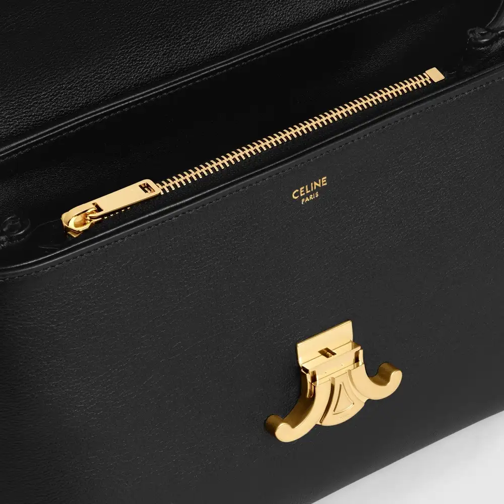 Celine Medium Nino Bag In Supple Grained Calfskin Interior pockets