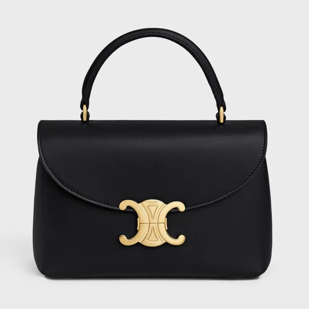 Celine Teen Nino Bag In Smooth Satinated Calfskin Black