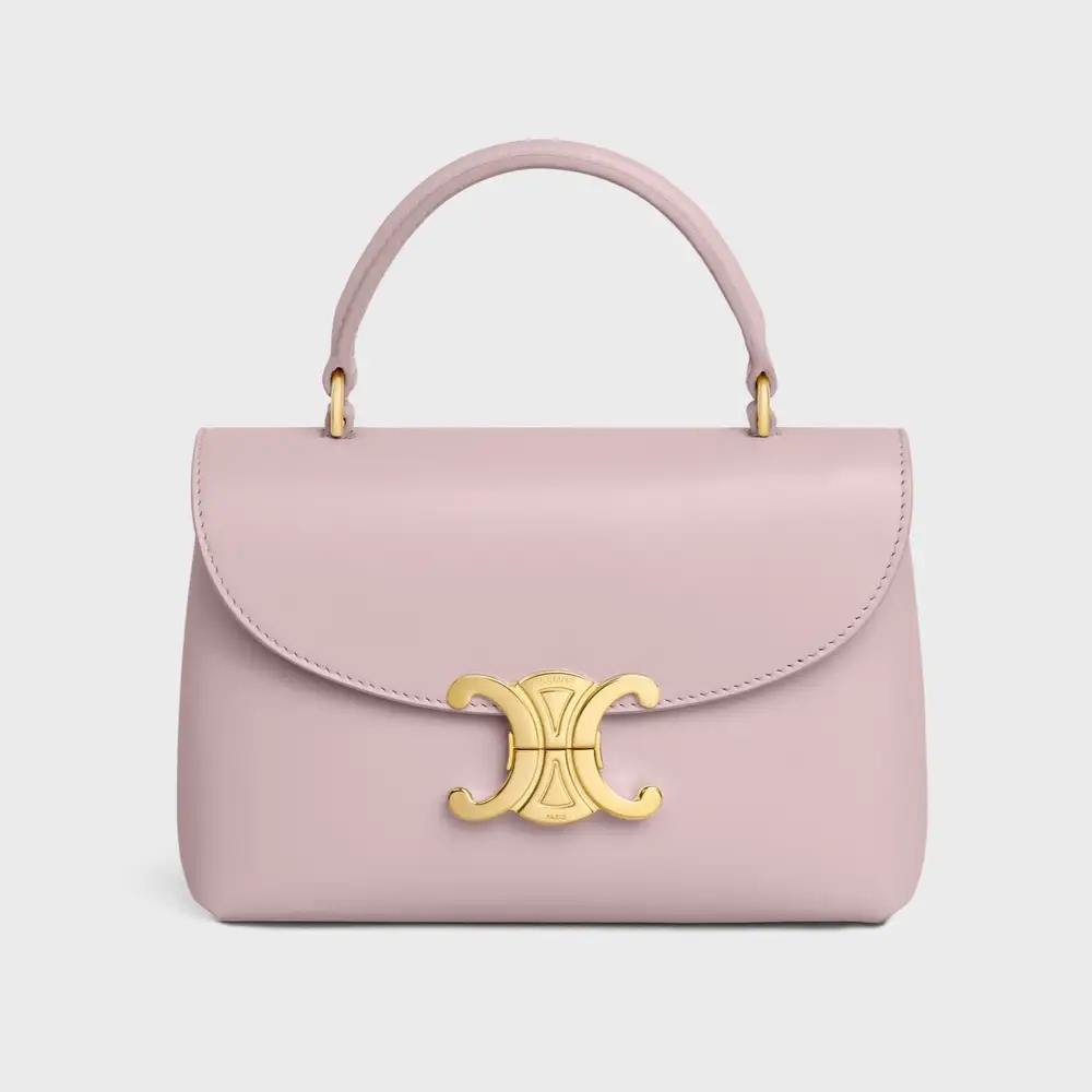 Celine Teen Nino Bag In Smooth Satinated Calfskin Bleached Pink