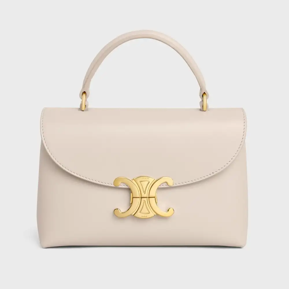 Celine Teen Nino Bag In Smooth Satinated Calfskin Pale Beige