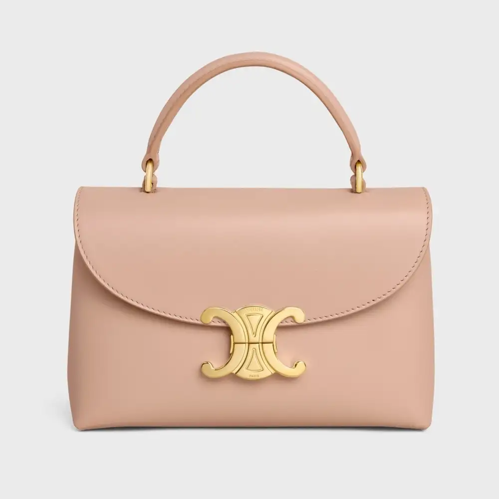 Celine Teen Nino Bag In Smooth Satinated Calfskin Soft Peach