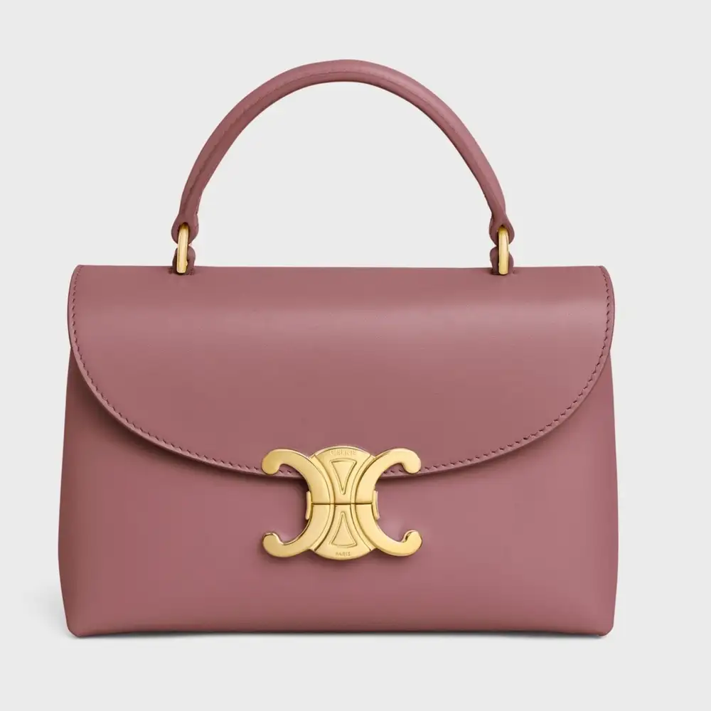 Celine Teen Nino Bag In Smooth Satinated Calfskin Vintage Rose