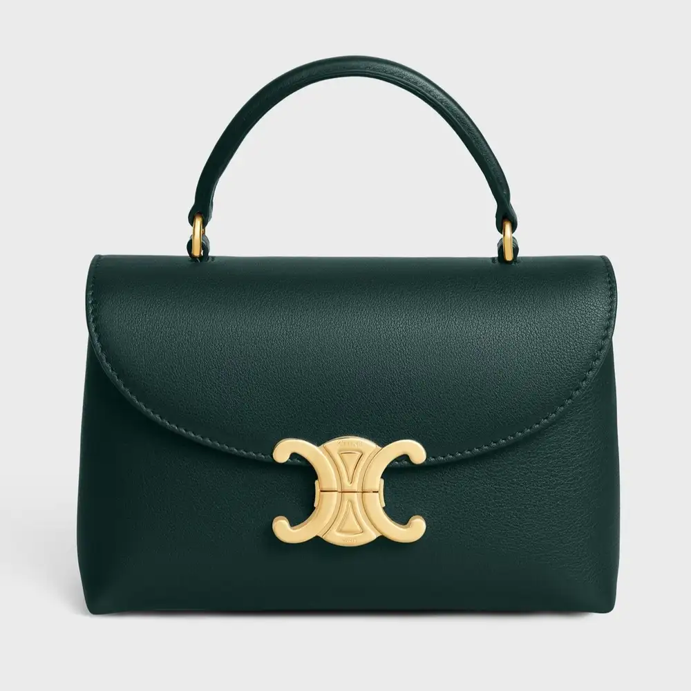 Celine Teen Nino Bag In Supple Grained Calfskin Amazone