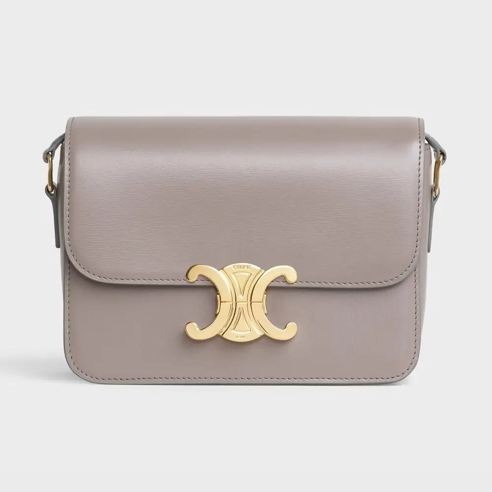 Celine Teen triomphe Bag In Shiny Calfskin Pebble