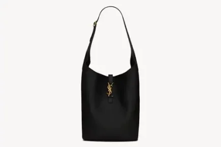 Saint Laurent Le 5 À 7 Hobo In Grained Leather Black Featured image