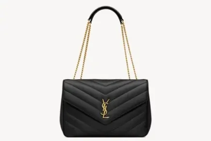 Saint Laurent Loulou Large In Matelassé Lambskin Noir Featured image