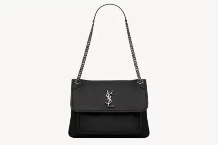 Saint Laurent Niki Medium In Grained Lambskin Black Featured image