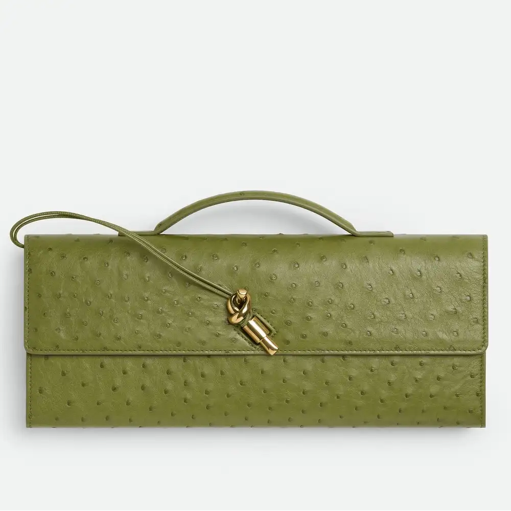 Bottega Veneta Andiamo Clutch Matcha