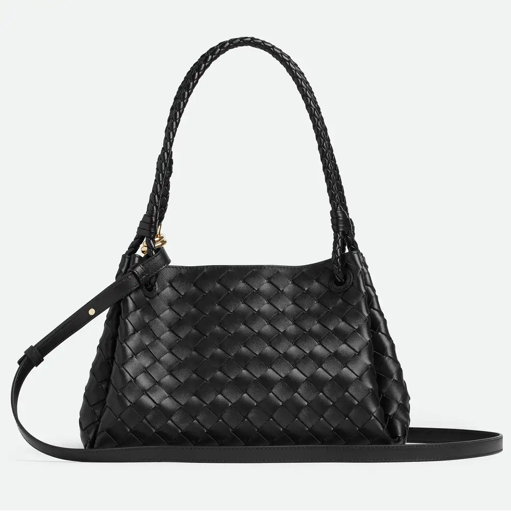 Bottega Veneta Parachute Medium Bag Black Interior pockets 2