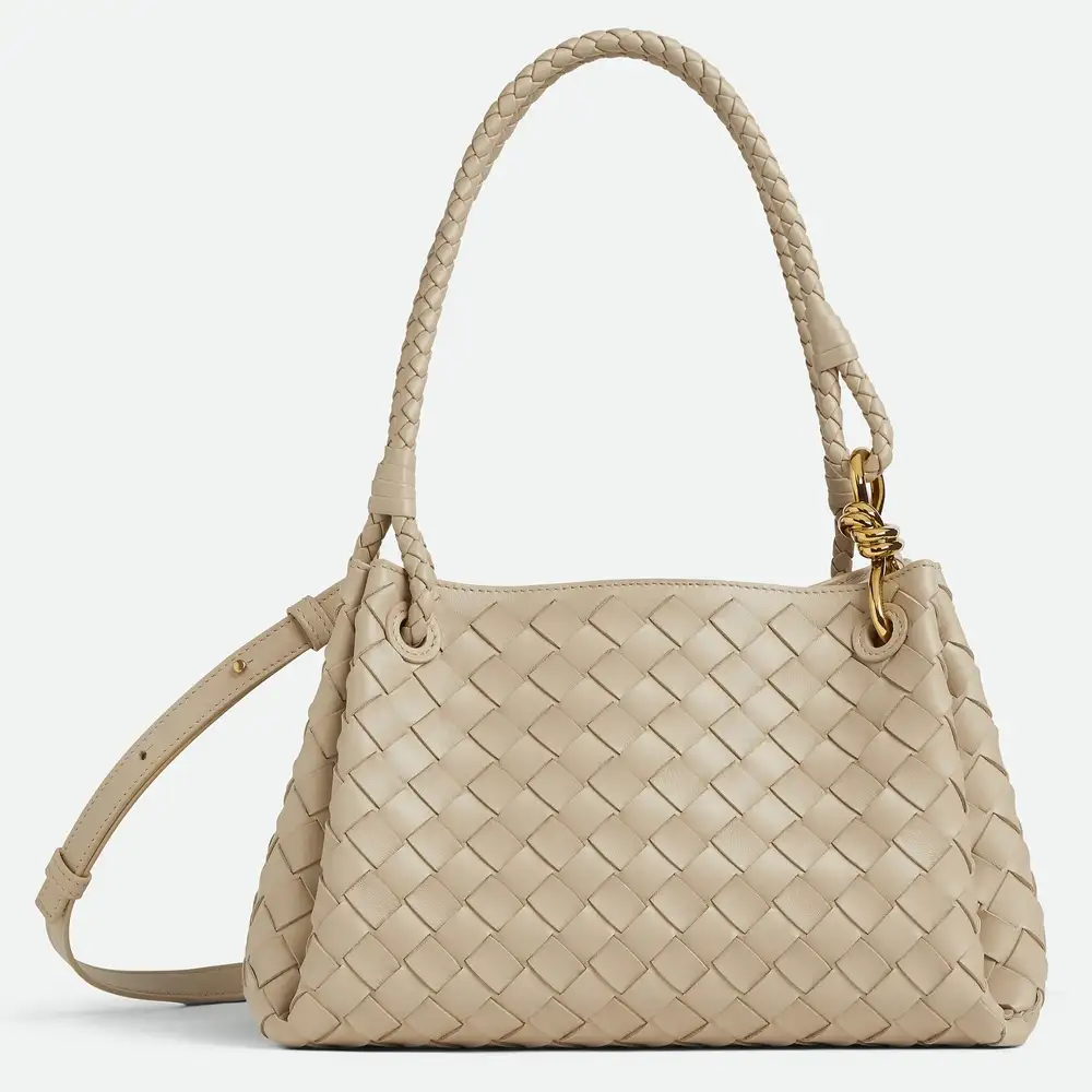 Bottega Veneta Parachute Medium Bag Ecru