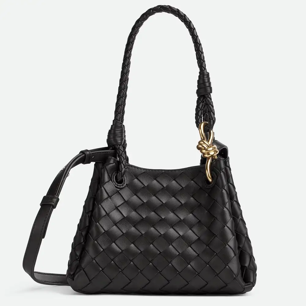 Bottega Veneta Parachute Small Bag Black