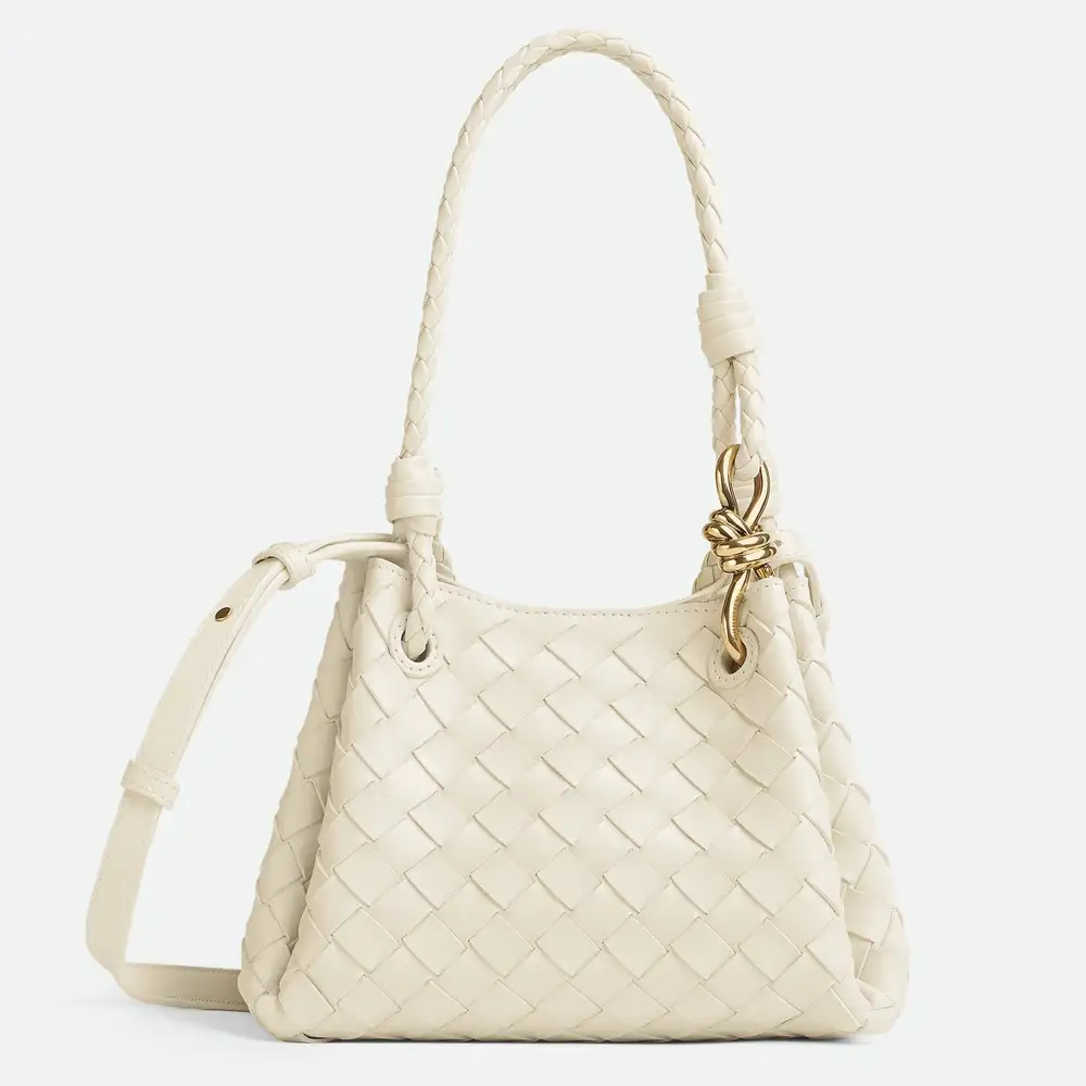 Bottega Veneta Parachute Small Bag Sea Salt