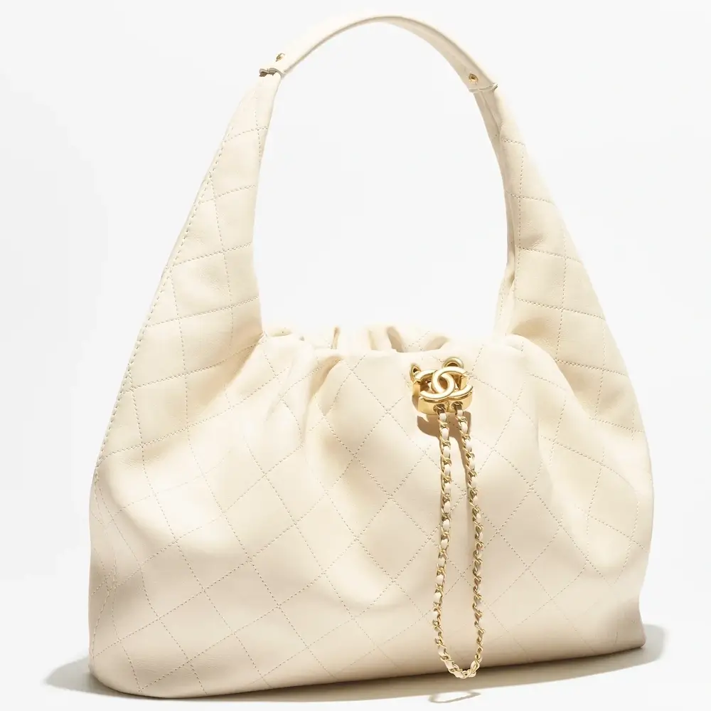 Chanel maxi hobo bag calfskin gold tone metal AS5975B22897U4531 #2