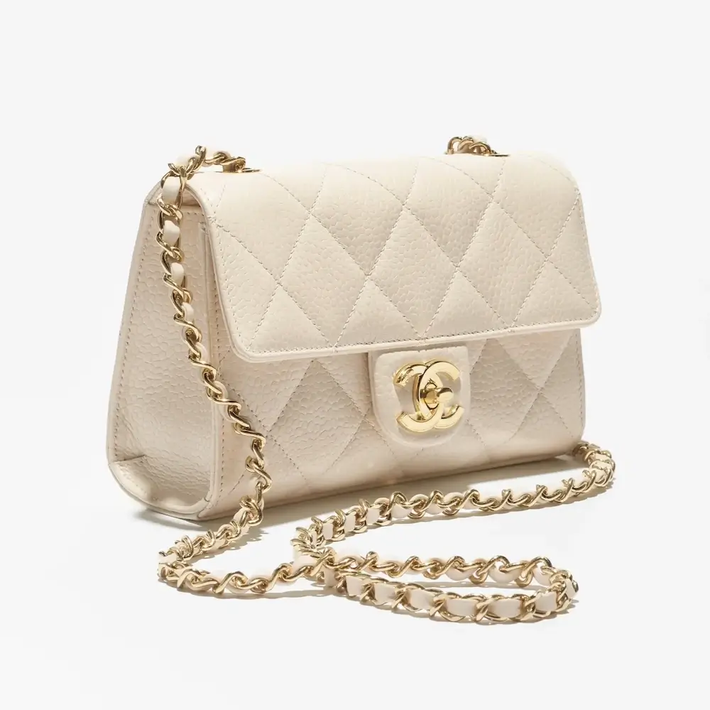 Chanel mini flap bag grained calfskin gold tone metal AS5981B22702U4531 #2