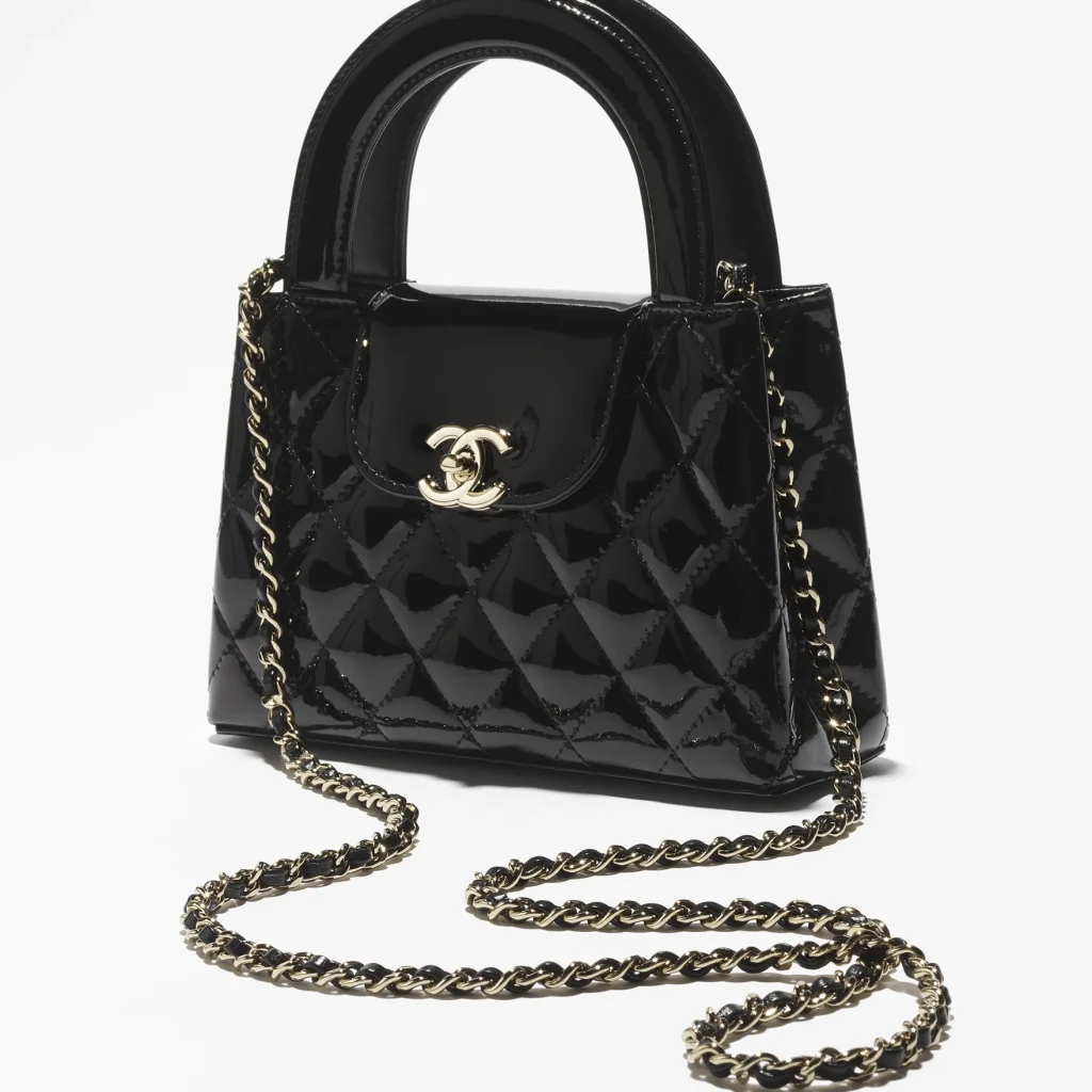 Chanel mini shopping bag mirror calfskin gold tone metal AS4416B2257294305 #2