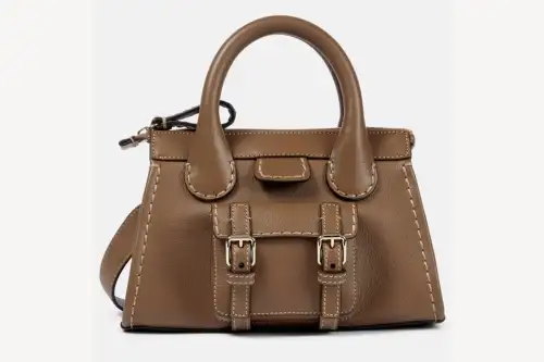 Chloé Edith Mini Leather Tote Army Green Featured image