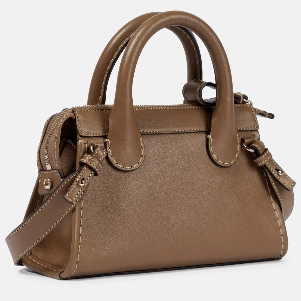 Chloé Edith Mini Leather Tote Interior pockets 2