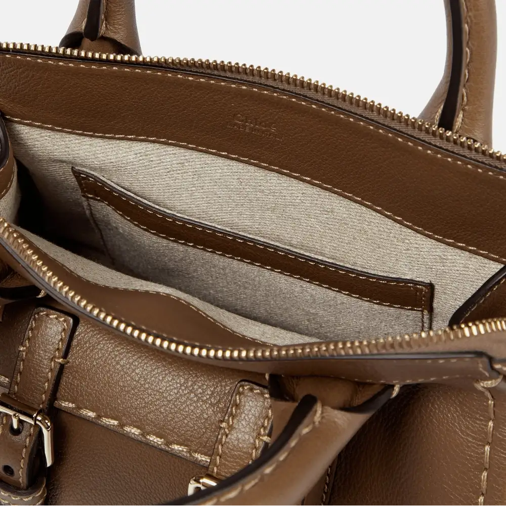 Chloé Edith Mini Leather Tote Interior pockets