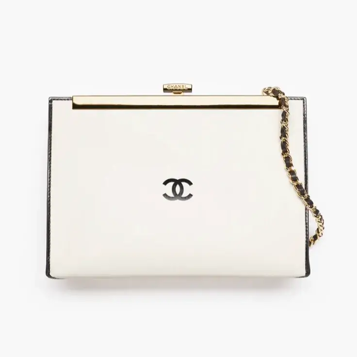 Chanel evening bag printed calfskin gold tone metal AS6217B23962U9319