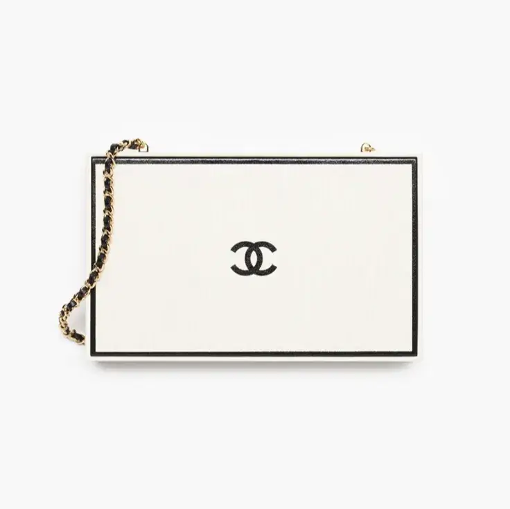 Chanel evening bag printed calfskin gold tone metal AS6275B24096U9319