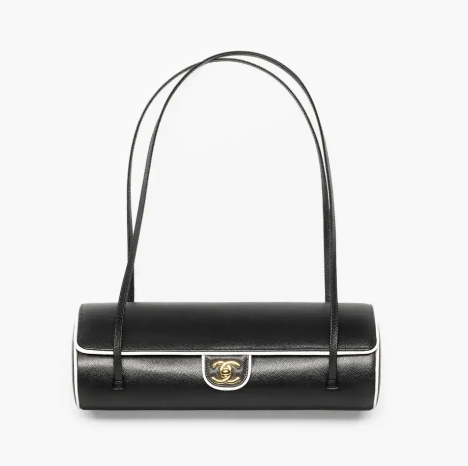 Chanel large bowling bag grained calfskin lambskin gold tone metal AS6181B23794U9310