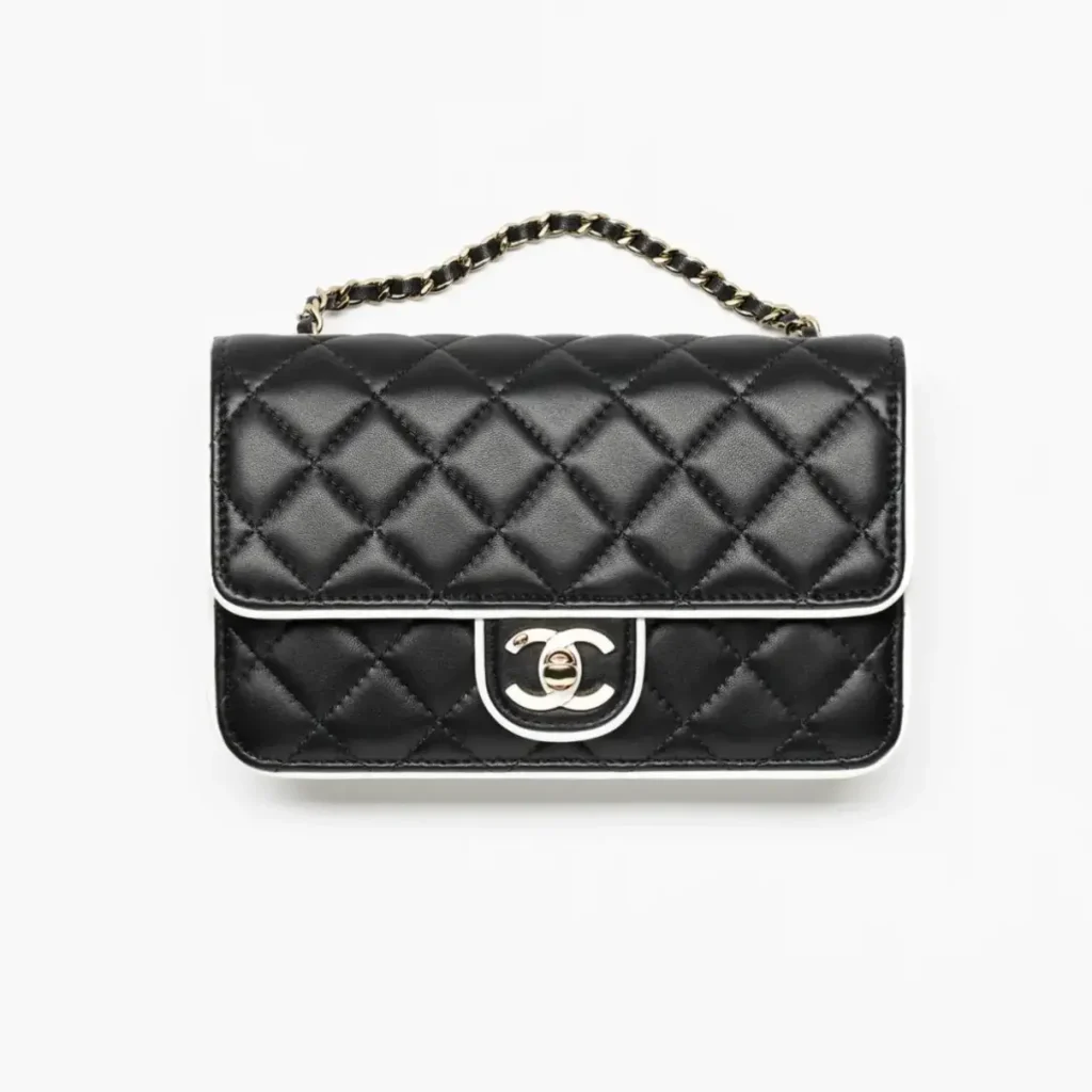 Chanel wallet on chain lambskin gold tone metal AP4511B19381U8704