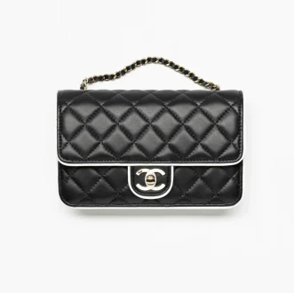 Chanel wallet on chain lambskin gold tone metal AP4511B19381U8704