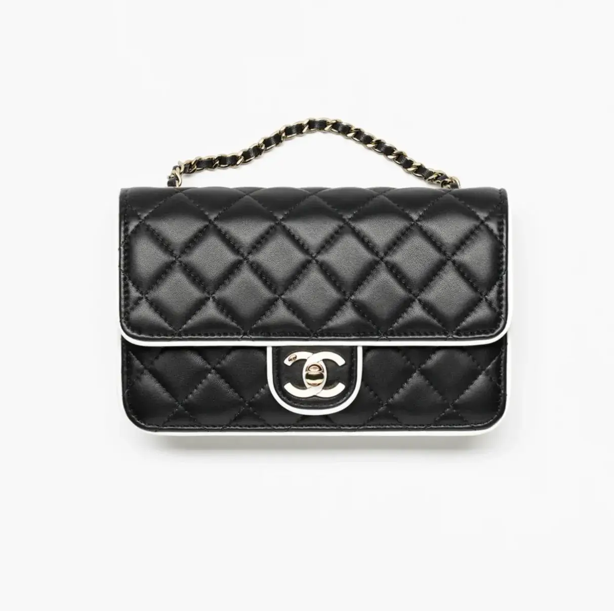 Chanel wallet on chain lambskin gold tone metal AP4511B19381U8704