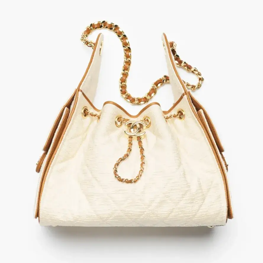 chanel 25 small handbag canvas calfskin gold tone metal AS5293B24029U9382