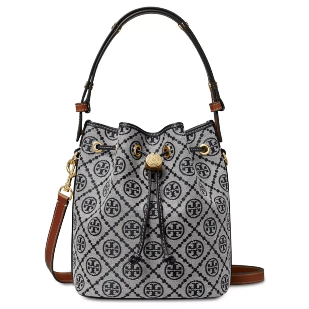 5b. Tory Burch T Monogram Bucket Medium Bag