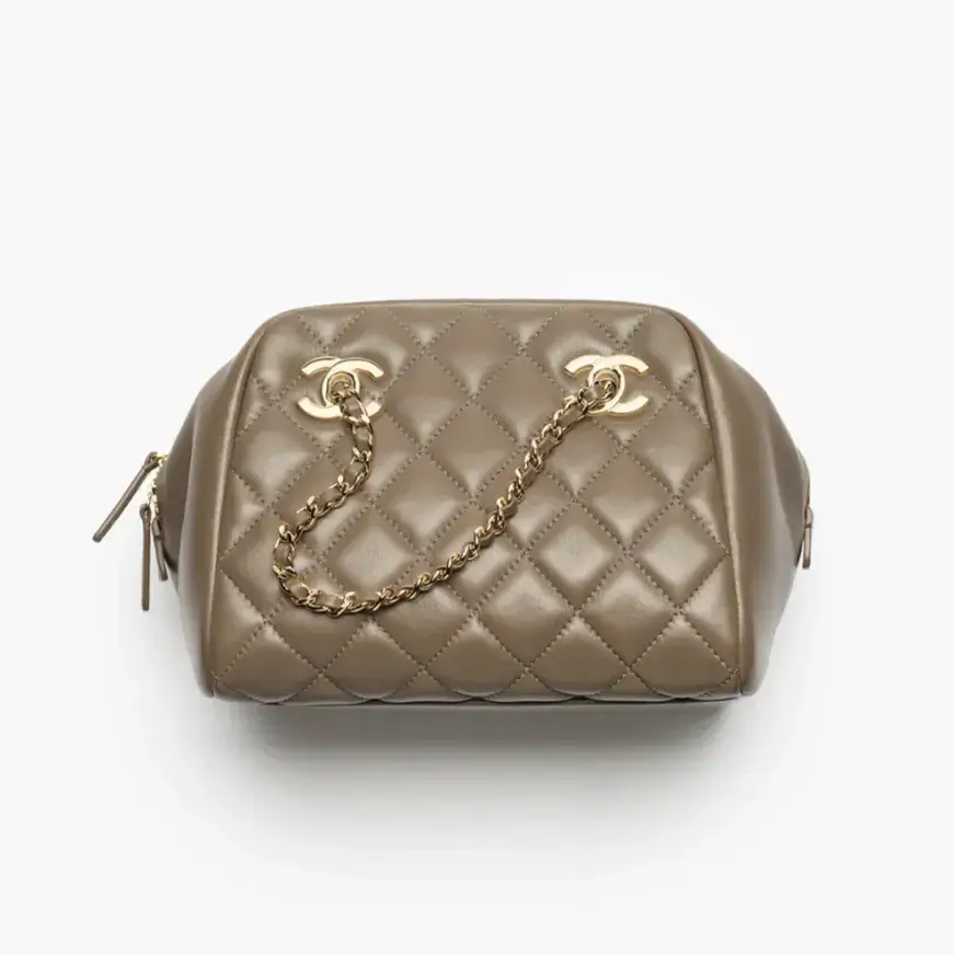 Chanel small bowling bag lambskin AS6472B24030U8389