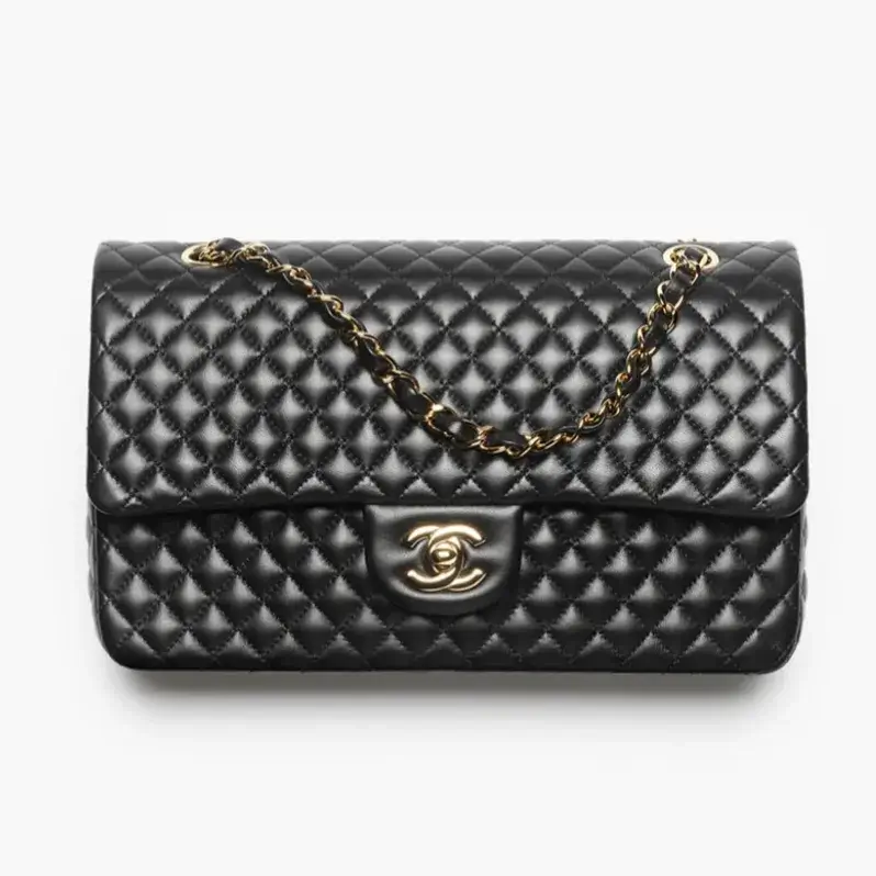 Chanel classic 11 12 handbag lambskin gold tone metal A01112B2574794305