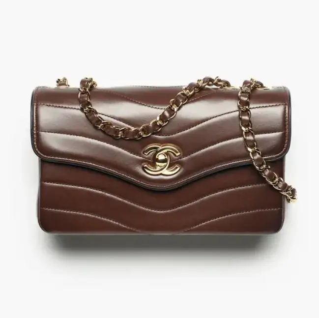 Chanel small flap bag patinated lambskin gold tone metal AS6498B25468UC476